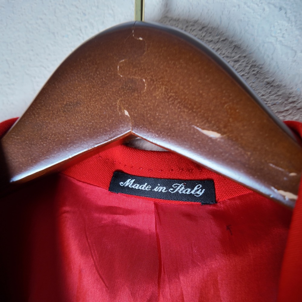 Pal Zileri Gruppo Forall Italy Wool Blazer Red Statement Jacket Mens L 54 - Picture 2 of 12